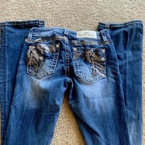 women’s size 25 bootcut miss me jeans